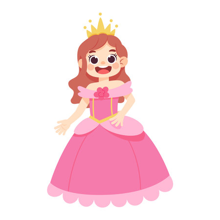 Isolated pricess costume vector illustrationのイラスト素材
