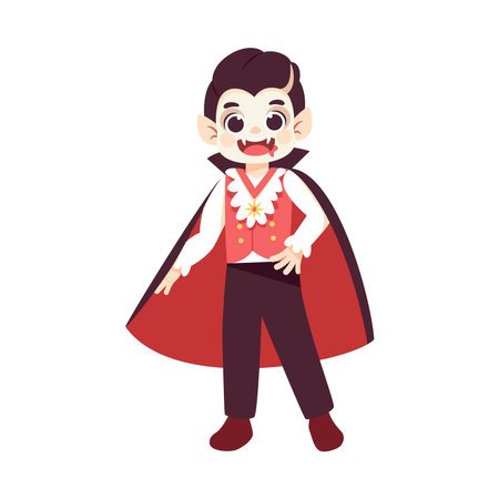 Isolated vampire costume vector illustrationのイラスト素材