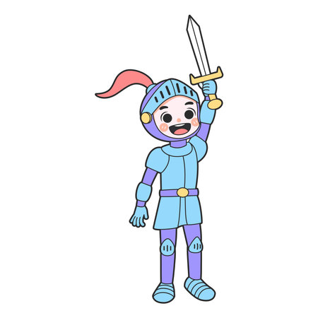 Isolated kinght costume vector illustrationのイラスト素材