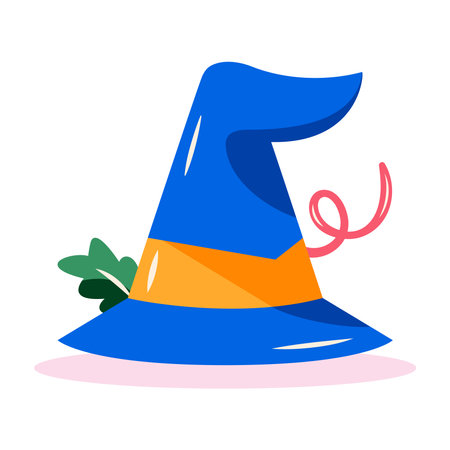 Isolated witch hat icon Halloween season Vectorのイラスト素材