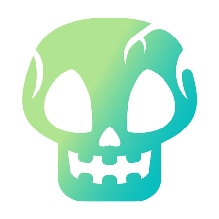 Isolated scary skull icon Halloween season Vectorのイラスト素材