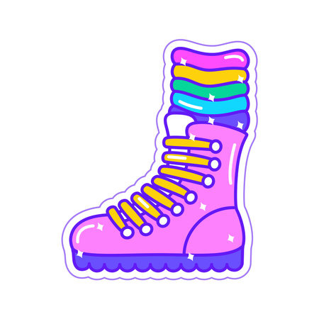 Isolated colored shoe lgbt pride icon Vectorのイラスト素材