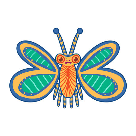 Isolated happy alebrije cartoon Vectorのイラスト素材