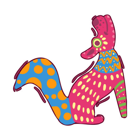 Isolated happy alebrije cartoon Vectorのイラスト素材