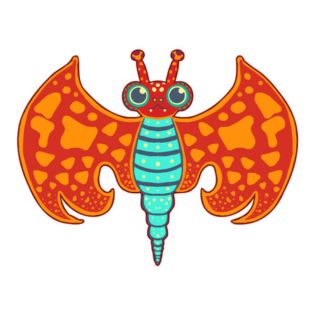 Isolated happy alebrije cartoon Vectorのイラスト素材