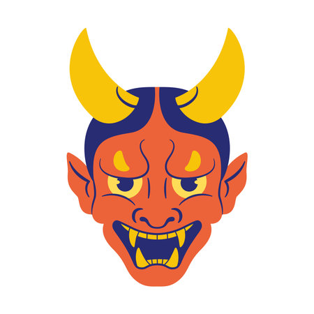 Isolated devil asian vector illustrationのイラスト素材