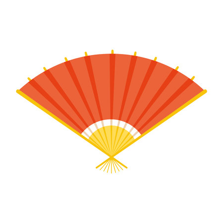 Isolated hand fan asian vector illustrationのイラスト素材