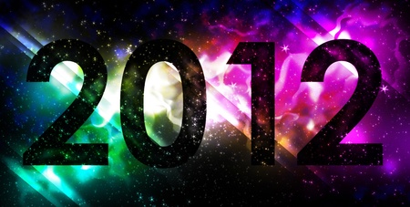 Galactic 2012 celebrating new years eveの写真素材
