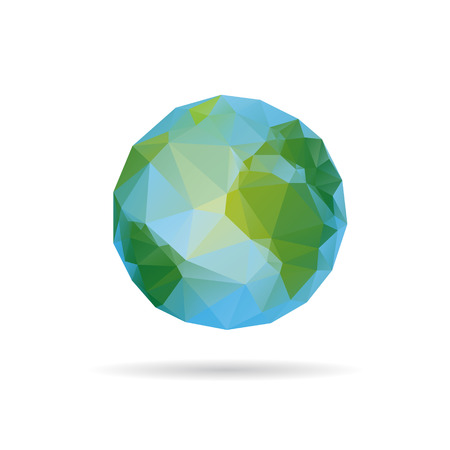Earth abstract isolated on a white backgrounds, vector illustrationのイラスト素材