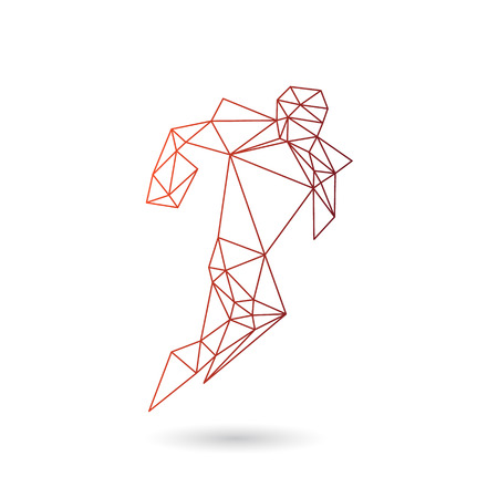 American football abstract isolated on a white backgroundのイラスト素材