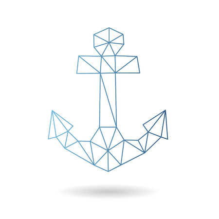 Anchor abstract isolated on a white backgroundのイラスト素材