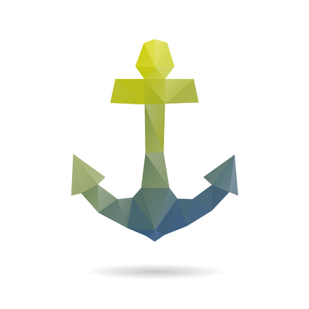 Anchor abstract isolated on a white backgroundのイラスト素材