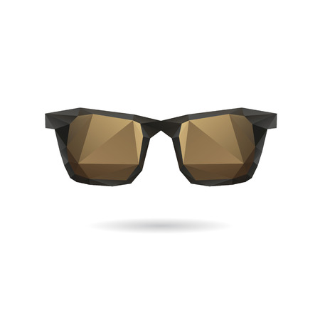 Sunglasses abstract isolated on a white backgroundのイラスト素材