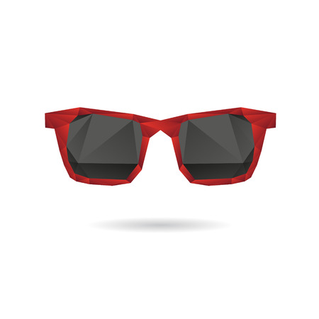 Sunglasses abstract isolated on a white backgroundのイラスト素材