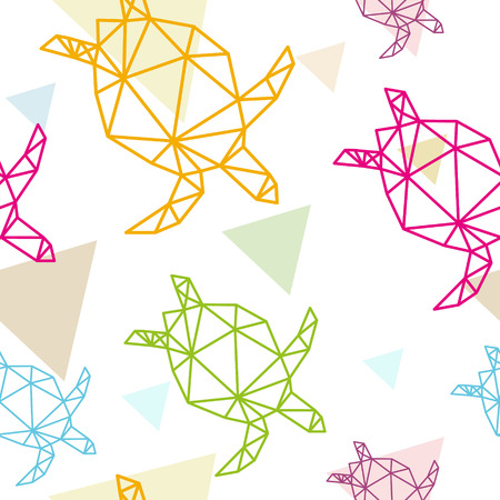 Sea turtle seamless pattern backgrounds, vector illustrationのイラスト素材
