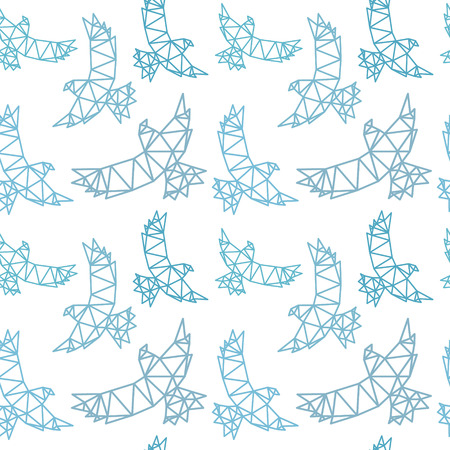 Bird seamless pattern backgrounds, vector illustrationのイラスト素材