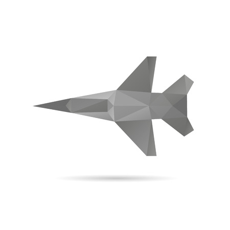 Airplane abstract isolated on a white backgrounds, vector illustrationのイラスト素材