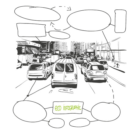 City banner graffiti design elements, vector illustrationのイラスト素材