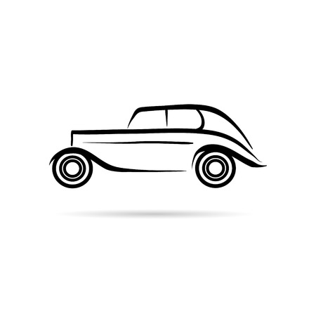 Car abstract lines vector design conceptのイラスト素材