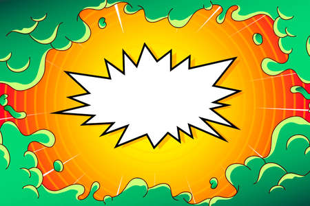 Comics backgrounds. Liquid splash frame style. Game design template. vector illustration