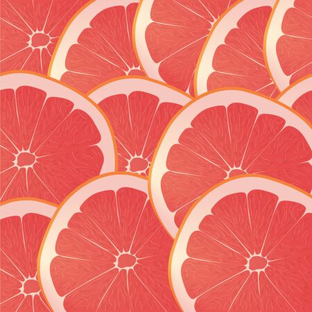 Grapefruit citrus fruit vector illustration Red backgroundのイラスト素材