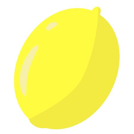 Fresh lemon fruits Lemon vector illustration Whole lemonのイラスト素材