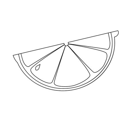 Lemon vector illustration Vector illustration icon Food illustration Food concep. Vegan vector iconのイラスト素材