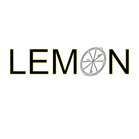 Lemon vector illustration Vector illustration icon Food illustration. Food concept Vegan vector iconのイラスト素材