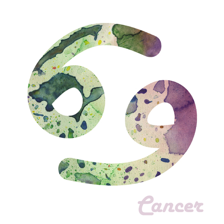 Cancer zodiac pictogram.の写真素材
