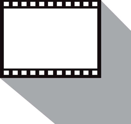 Vector blank film strip isolated on whiteのイラスト素材