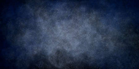 Black and blue grunge background with starry sky effect