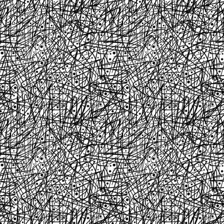 Black lines in abstract style on white background. Cover, poster, wallpaper. Monochrome texture. Abstract lines wallpaper. White background. Space futuristic creative design.の写真素材