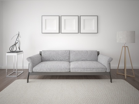 Mock up a perfect living room.の写真素材