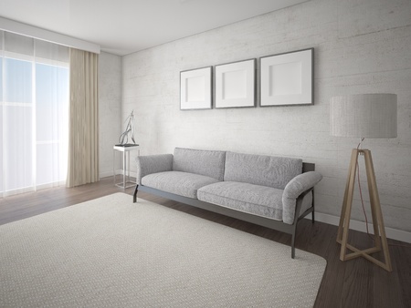 Stylish modern living area.の写真素材