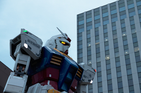 Gundam closeup at Odaiba, Tokyoのeditorial素材