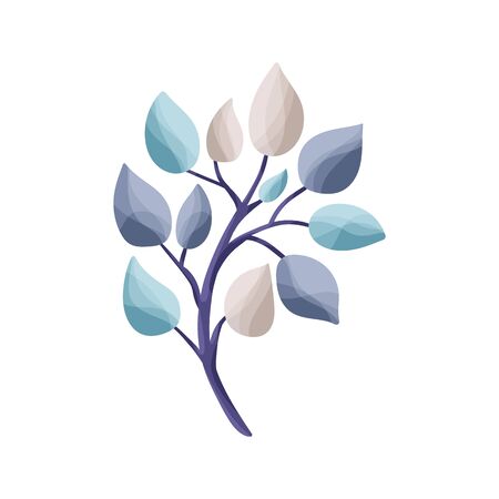 Elegant winter wedding leaves.のイラスト素材