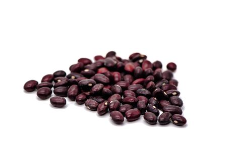 isolated red beans on a white background