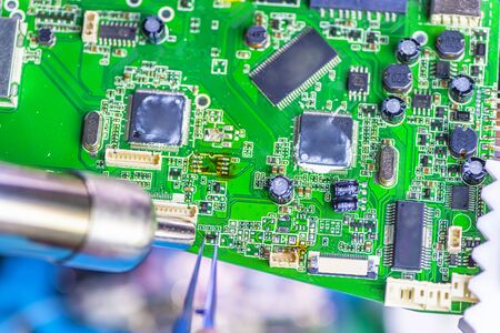 Technical support worker drops the fee PCB