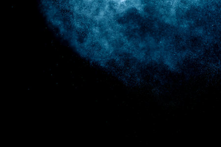 small drops of rain, snow on a black background. wind. Natural background
