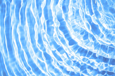 Swimming pool rippled water abstract background. blue water surface