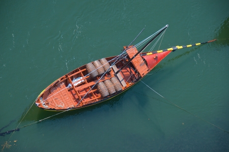 Fishing boat at Duoro river in Porto, Portugal