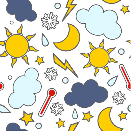 Weathers seamlessのイラスト素材