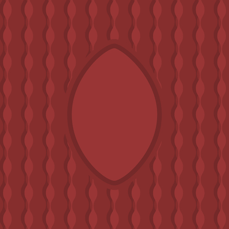 Flat style red color frame and textured background. Simple vector decorationのイラスト素材