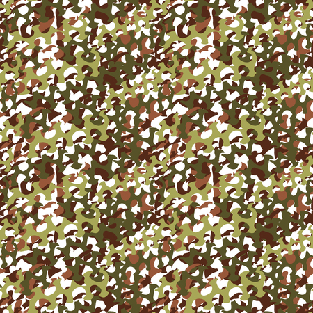 Camouflage net, camoflage scrim seamless pattern or texture. Vector fabric design for textile industry. Realistic illustrationのイラスト素材