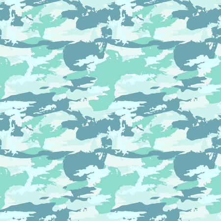 Vector military camouflage pattern. Hand drawn spots. Can be used for fashion feminine fabric textile design. Seamlessのイラスト素材