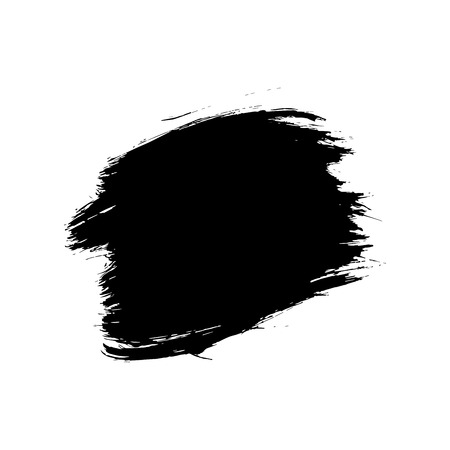 Black ink hand drawn paintbrush brush vector illustration. Stroke or scribble isolated element. Can be used for Black Friday banner designのイラスト素材