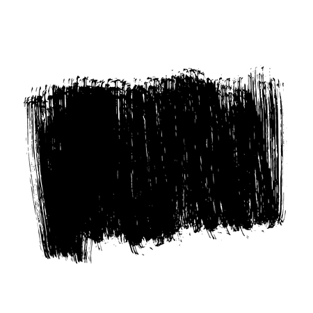 Black ink hand drawn paintbrush brush vector illustration. Stroke or scribble isolated element. Can be used for Black Friday banner designのイラスト素材