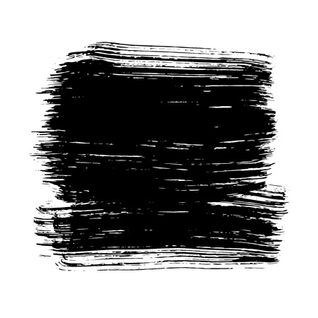 Black ink hand drawn paintbrush brush vector illustration. Stroke or scribble isolated element. Can be used for Black Friday banner designのイラスト素材