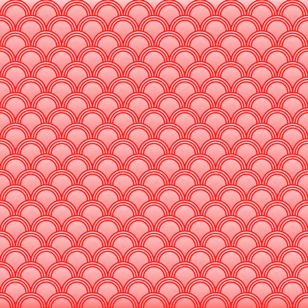 Classic japanese squama seamless pattern for textile industry, fabric design, pink color with gradientのイラスト素材
