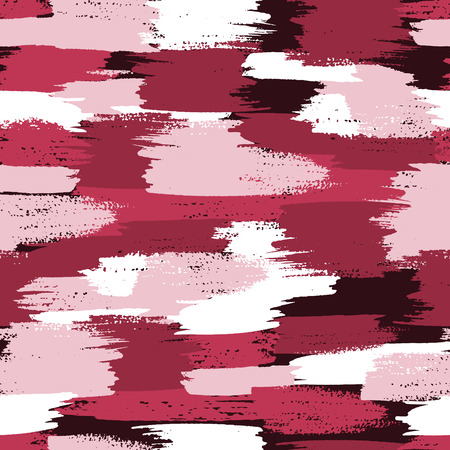 Vector military camouflage pattern. Pink brush camouflage.のイラスト素材